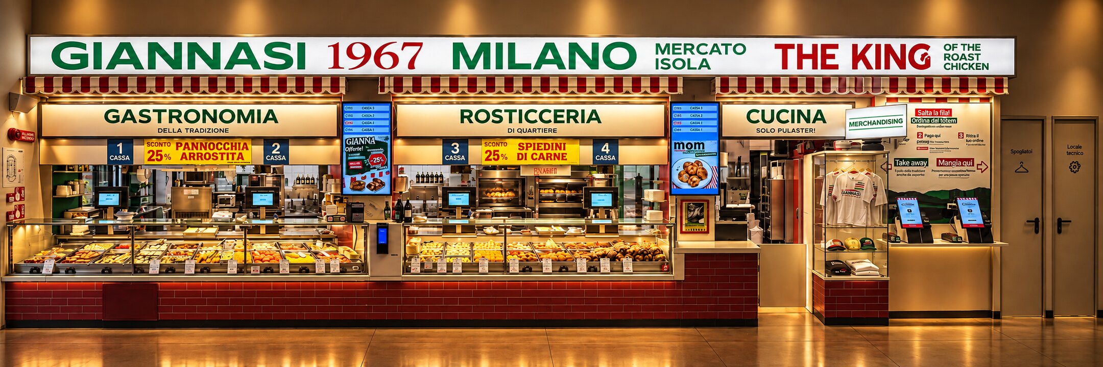 Il banco di Giannasi 1967 dentro il Mercato Isola