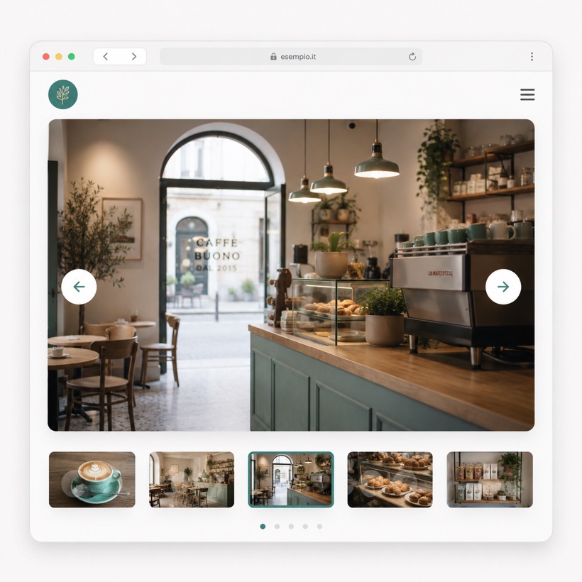Esempio: carosello di foto