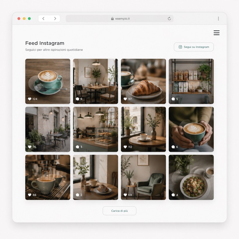 Esempio: feed Instagram